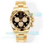 ARF 1:1 Clone Yellow Gold Rolex 4131 Cosmo Daytona with Black Dial Watch 